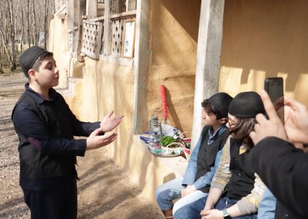 برگزاری نمایش های آیینی گیلانی توسط دانش آموزان در موزه روستایی